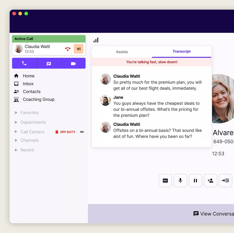 Dialpad screenshot - 21 meilleurs logiciels d’engagement client de 2026