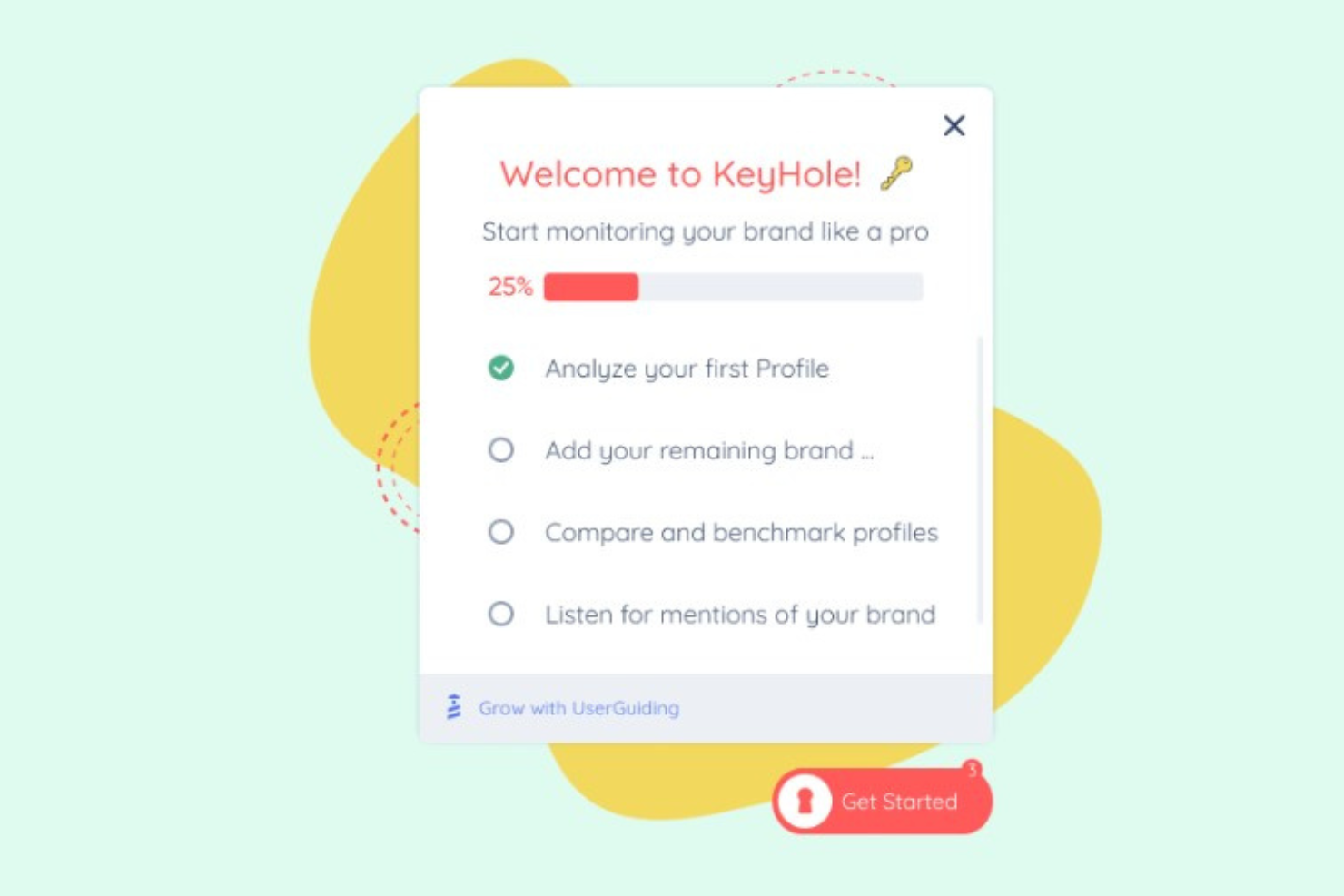 UserGuiding screenshot - 21 meilleurs logiciels d’engagement client de 2026