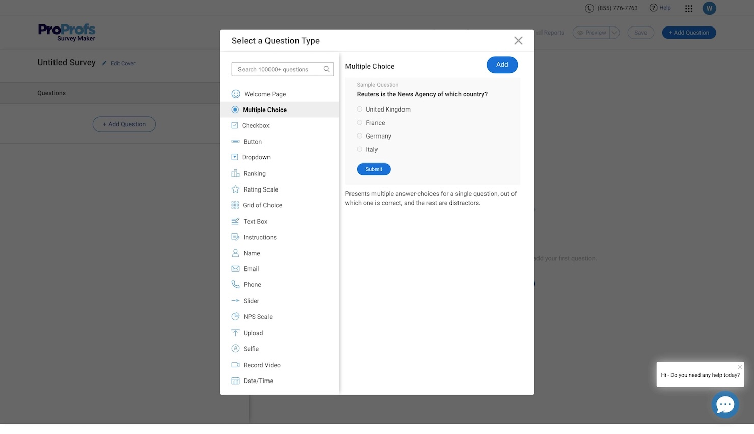ProProfs Survey Maker screenshot - 19 beste NPS-Software &amp; Umfragetools 2026
