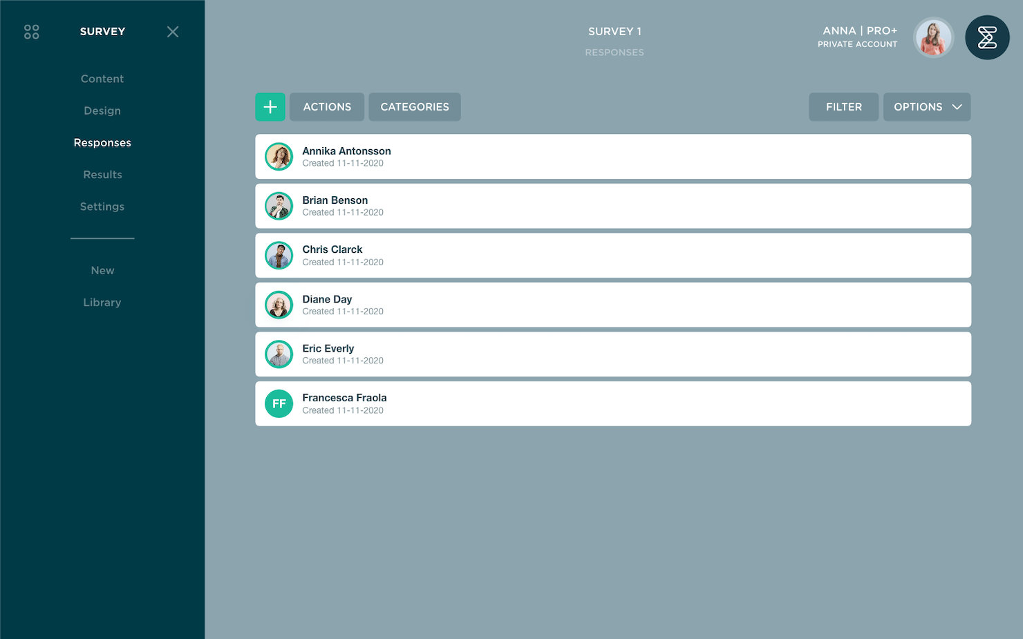 Enalyzer screenshot - 19 Beste Online-Umfrage-Software, um Einblicke im 2026 zu gewinnen