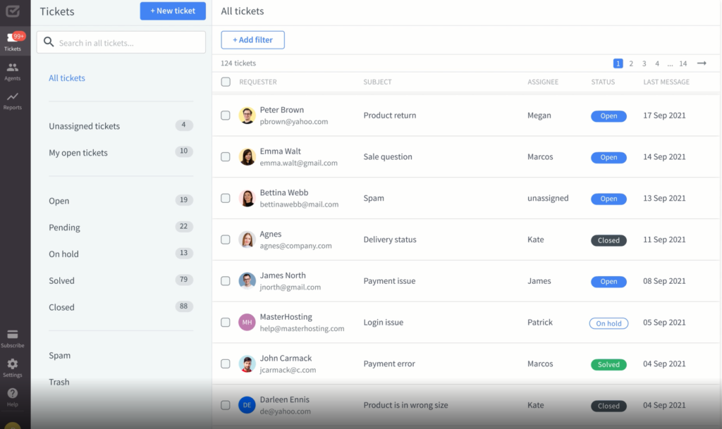 HelpDesk screenshot - 14 Meilleurs Logiciels de Help Desk Gratuits pour les Équipes CX en 2026