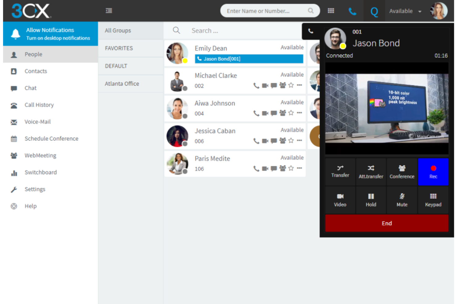 3CX screenshot - 20 Beste Inbound Callcenter-Software 2026