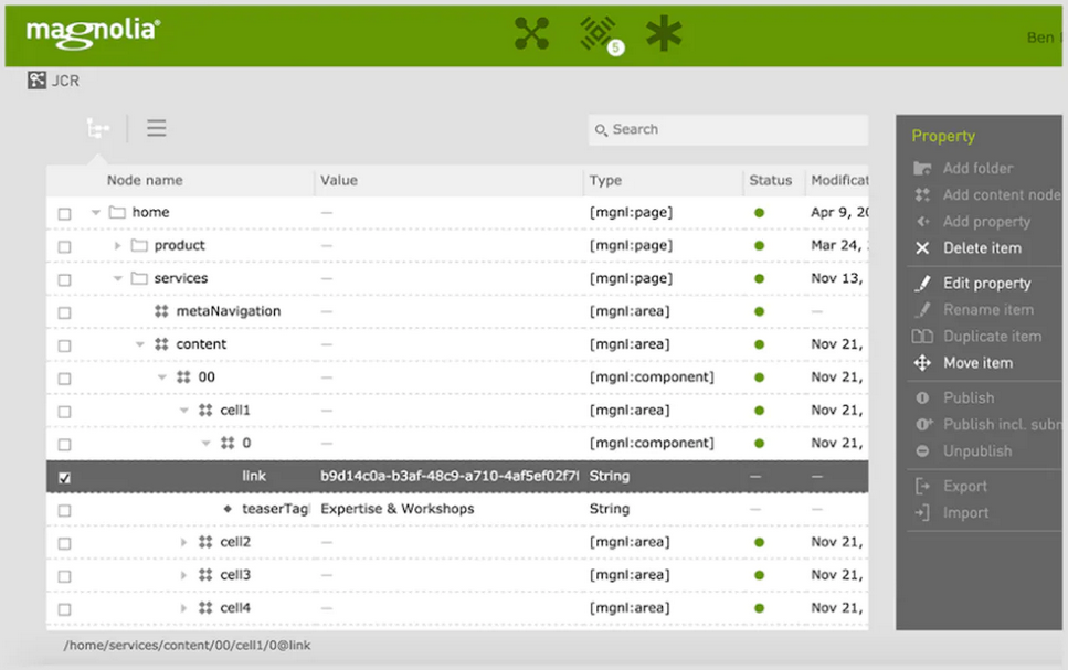 Magnolia CMS screenshot - 1 beste Digital Experience Platforms im Test für 2026