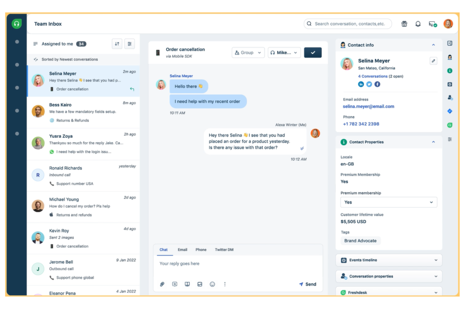 Freshdesk screenshot - 2 Meilleurs Logiciels de Help Desk de 2026 : Testés &amp; Comparés