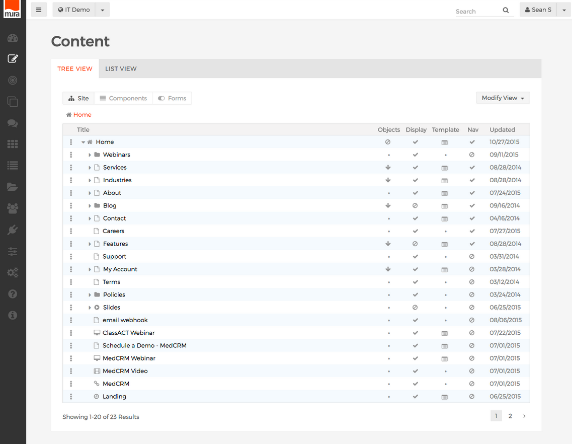 Mura screenshot - 1 beste Digital Experience Platforms im Test für 2026
