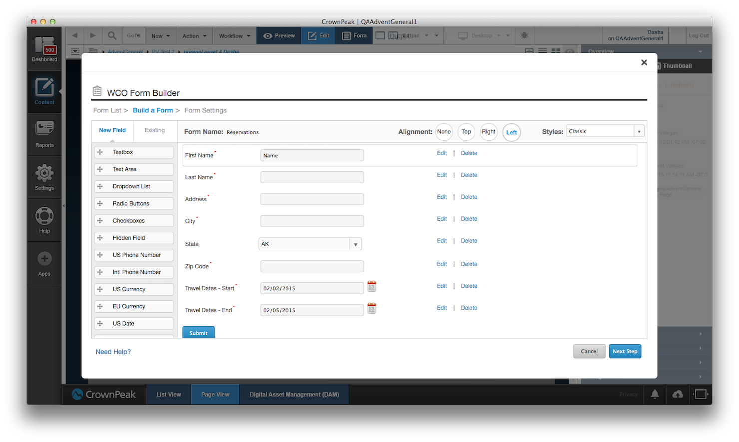 Crownpeak screenshot - 1 beste Digital Experience Platforms im Test für 2026
