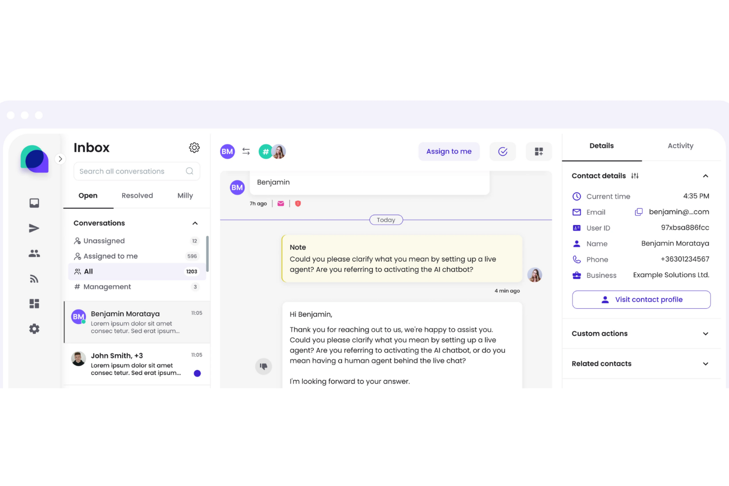 SAAS First screenshot - 24 Beste Kundenservice-Software 2026