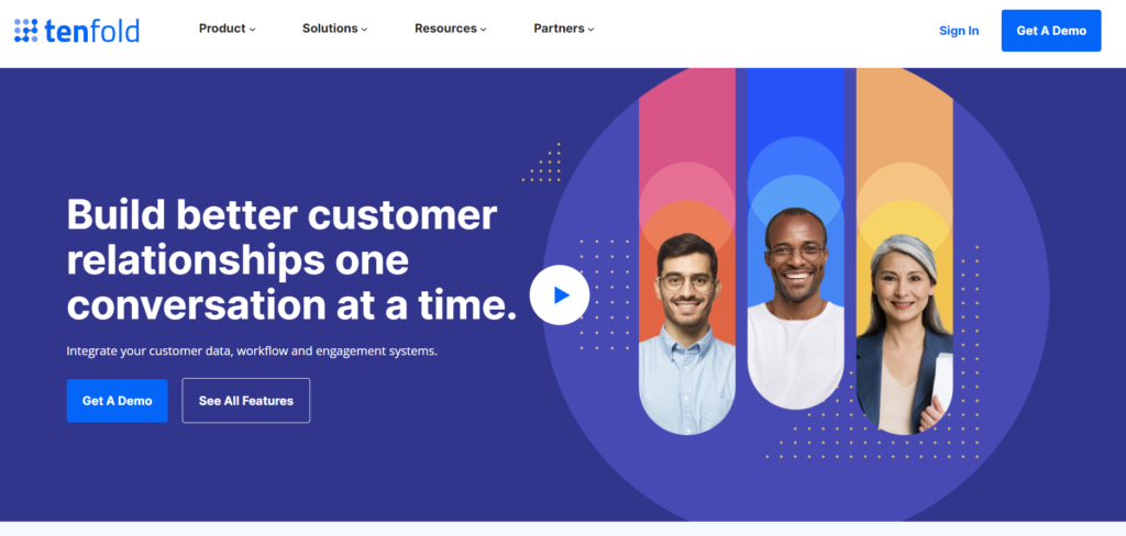 Tenfold screenshot - 20 Meilleurs Logiciels de Suivi Client en 2026