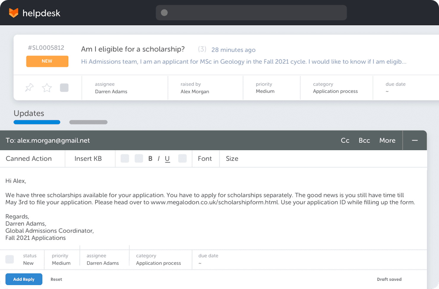 HappyFox screenshot - 24 Meilleurs Logiciels de Support Client de 2026