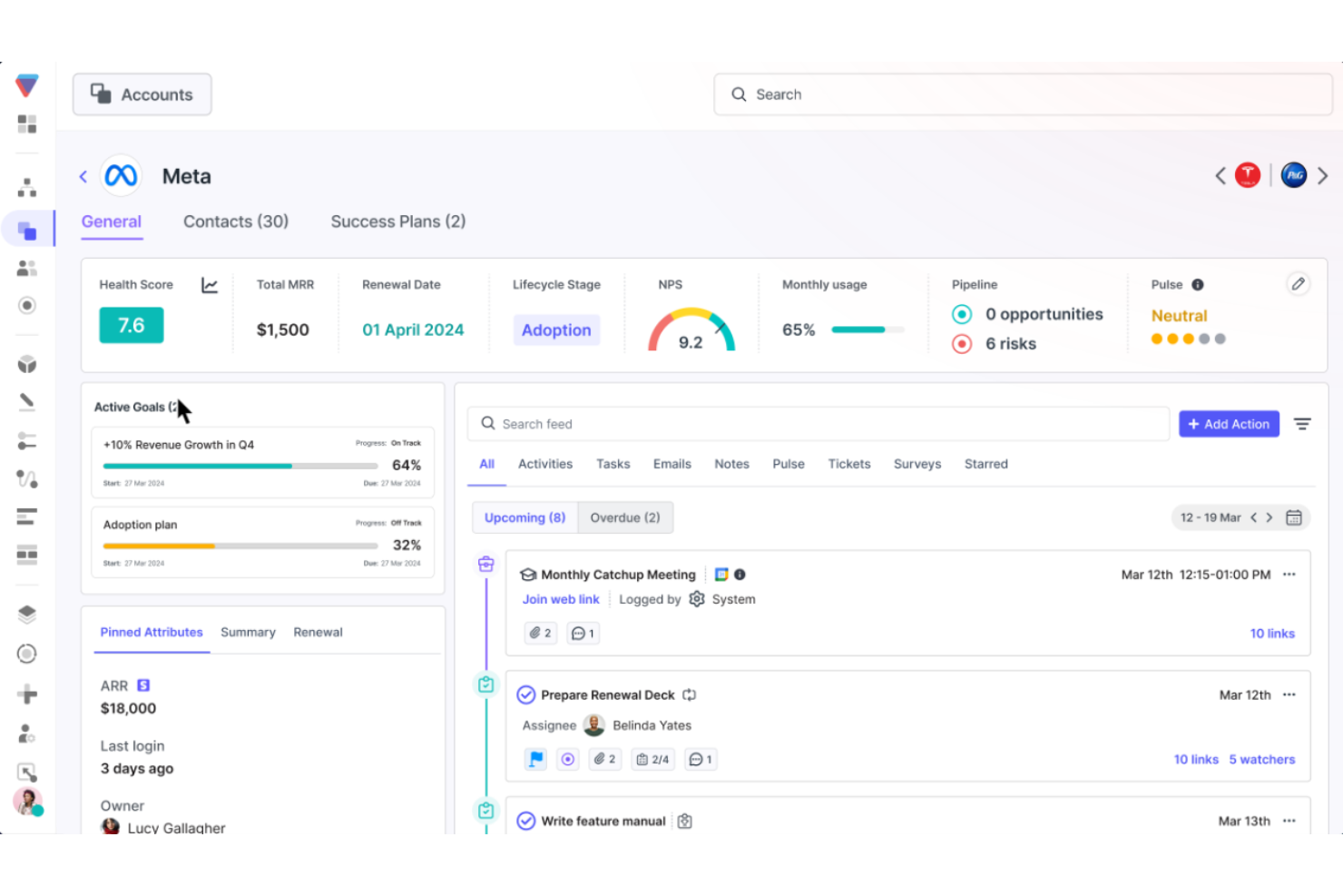 Velaris screenshot - 1 beste Customer Success Software-Lösungen 2026