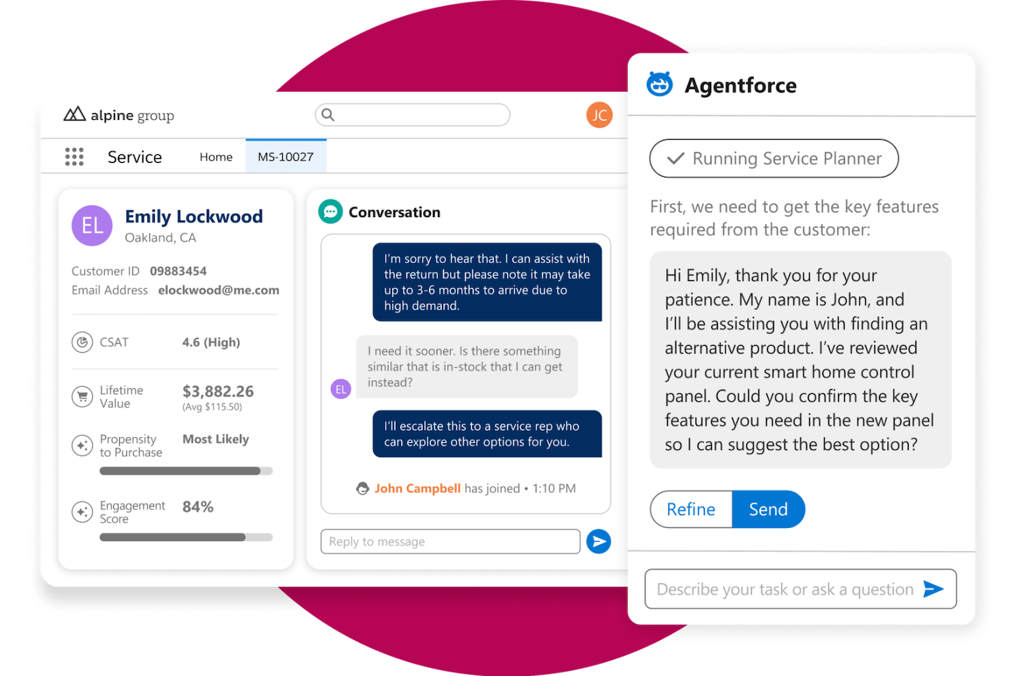 Salesforce Service Cloud screenshot - 2 Beste Kundendienst-Software 2026: Getestet &amp; Verglichen