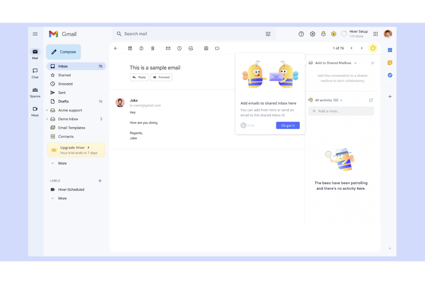Hiver screenshot - 2 Beste Kundendienst-Software 2026: Getestet &amp; Verglichen