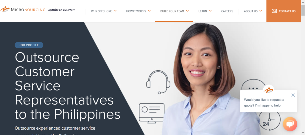 MicroSourcing screenshot - 4 Best Customer Service Outsourcing Companies im Test für 2026