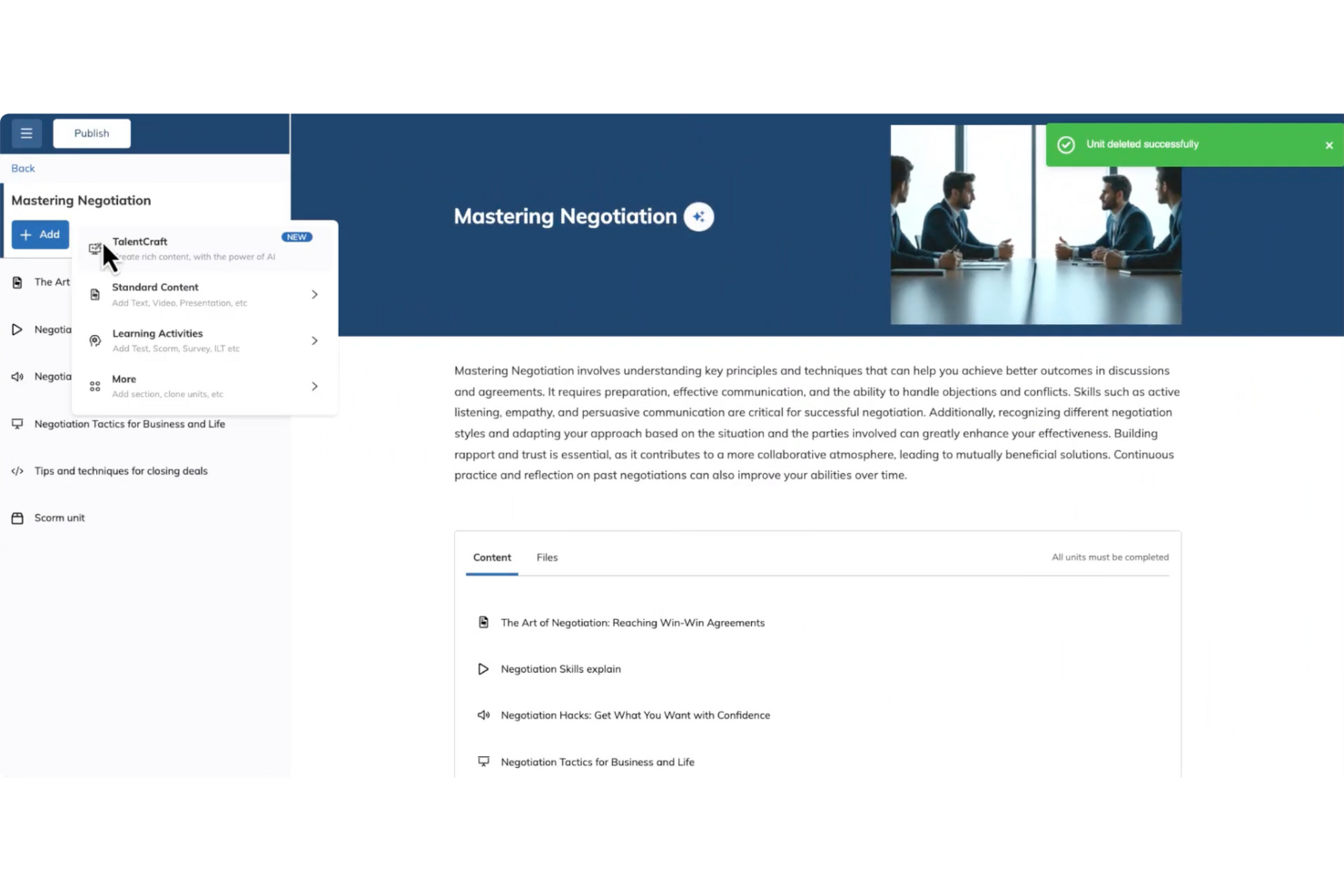 TalentLMS screenshot - 8 Meilleurs Logiciels d’Onboarding Client de 2026