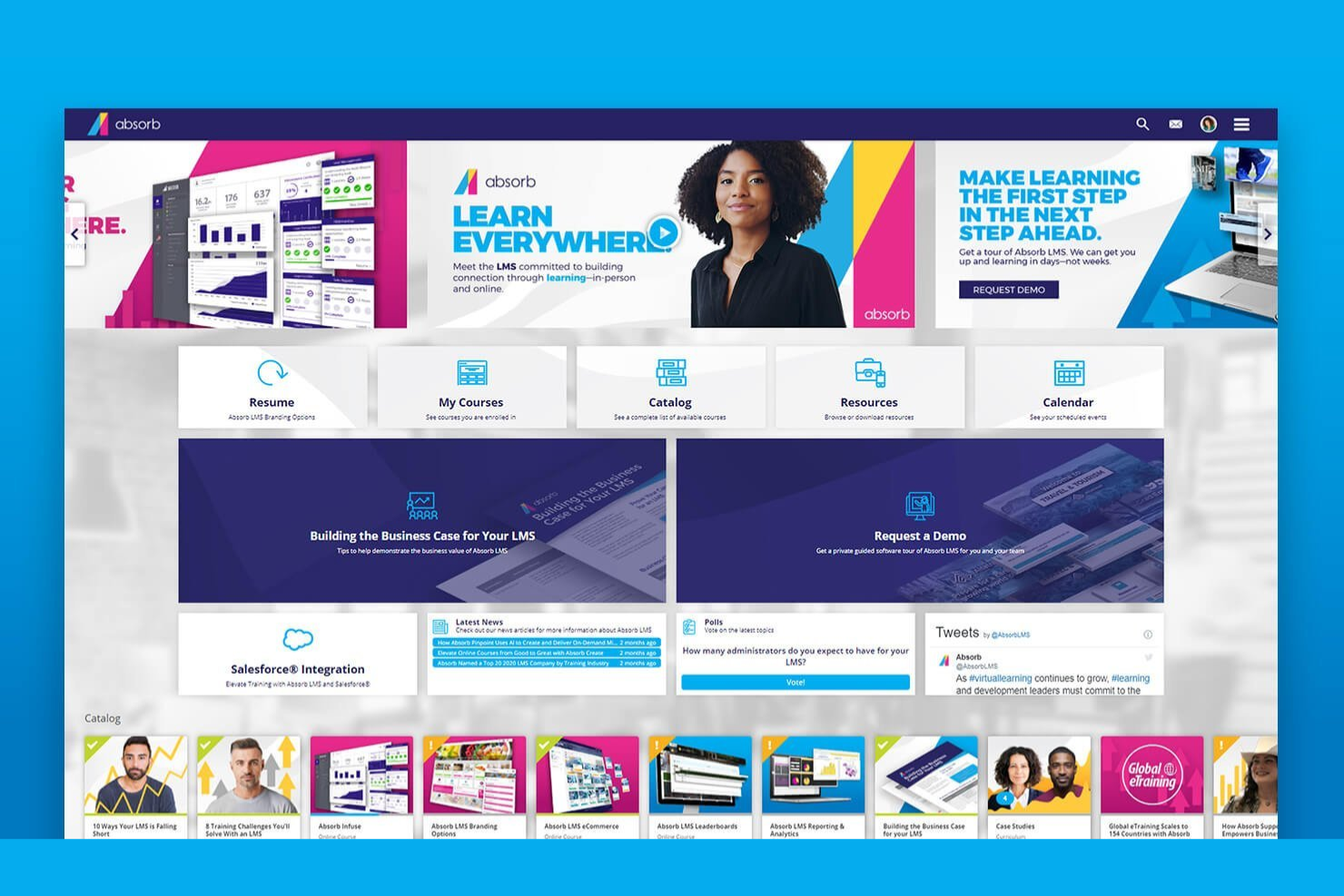 Absorb LMS screenshot - 8 beste Kundeneinführungssoftware 2026