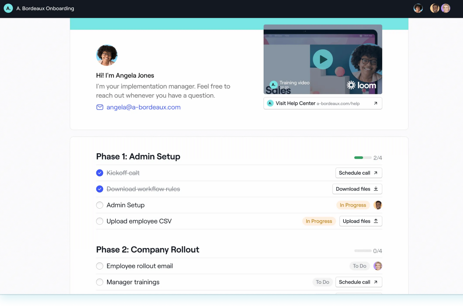 Dock screenshot - 8 Meilleurs Logiciels d’Onboarding Client de 2026