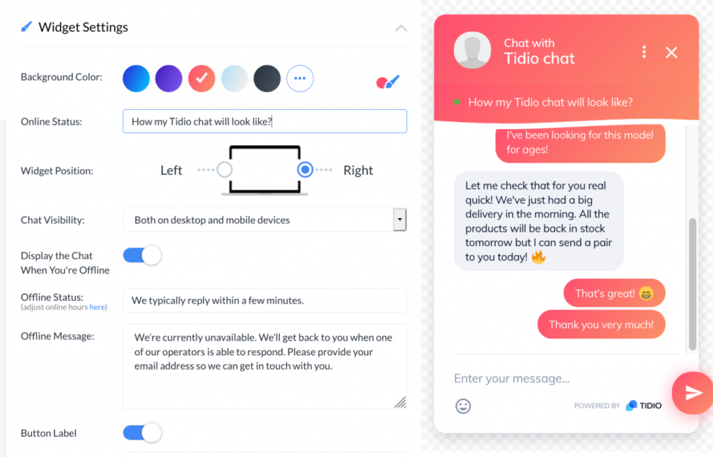 Tidio screenshot - 1 Beste kostenlose Kundenservice-Software 2026