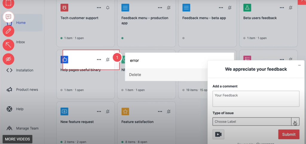 Usersnap screenshot - 7 Meilleurs Logiciels de Retour Client de 2026 : Évalués &amp; Comparés