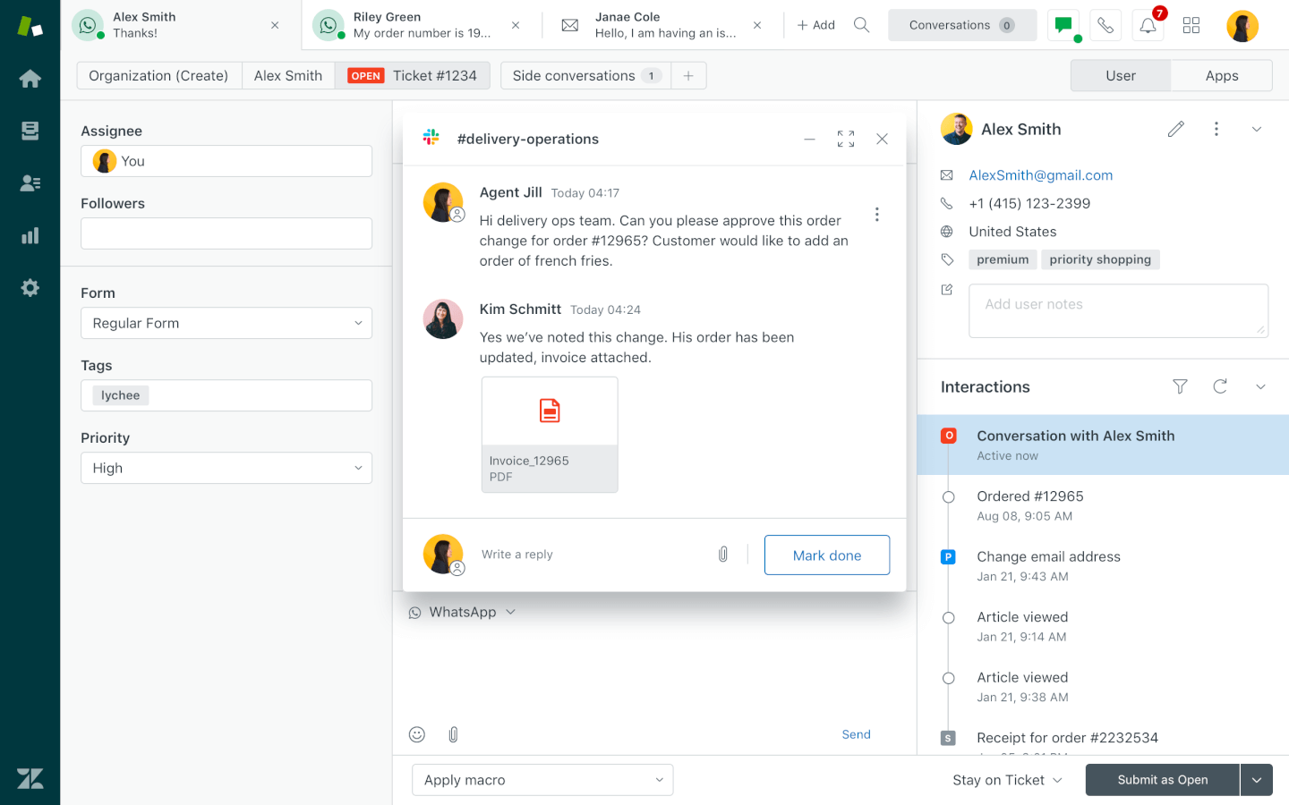 Zendesk screenshot - 9 meilleurs logiciels pour l’expérience client en 2026
