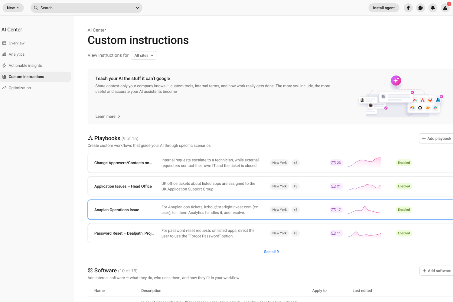 Atera screenshot - 37 meilleurs chatbots IA pour le service client en 2026