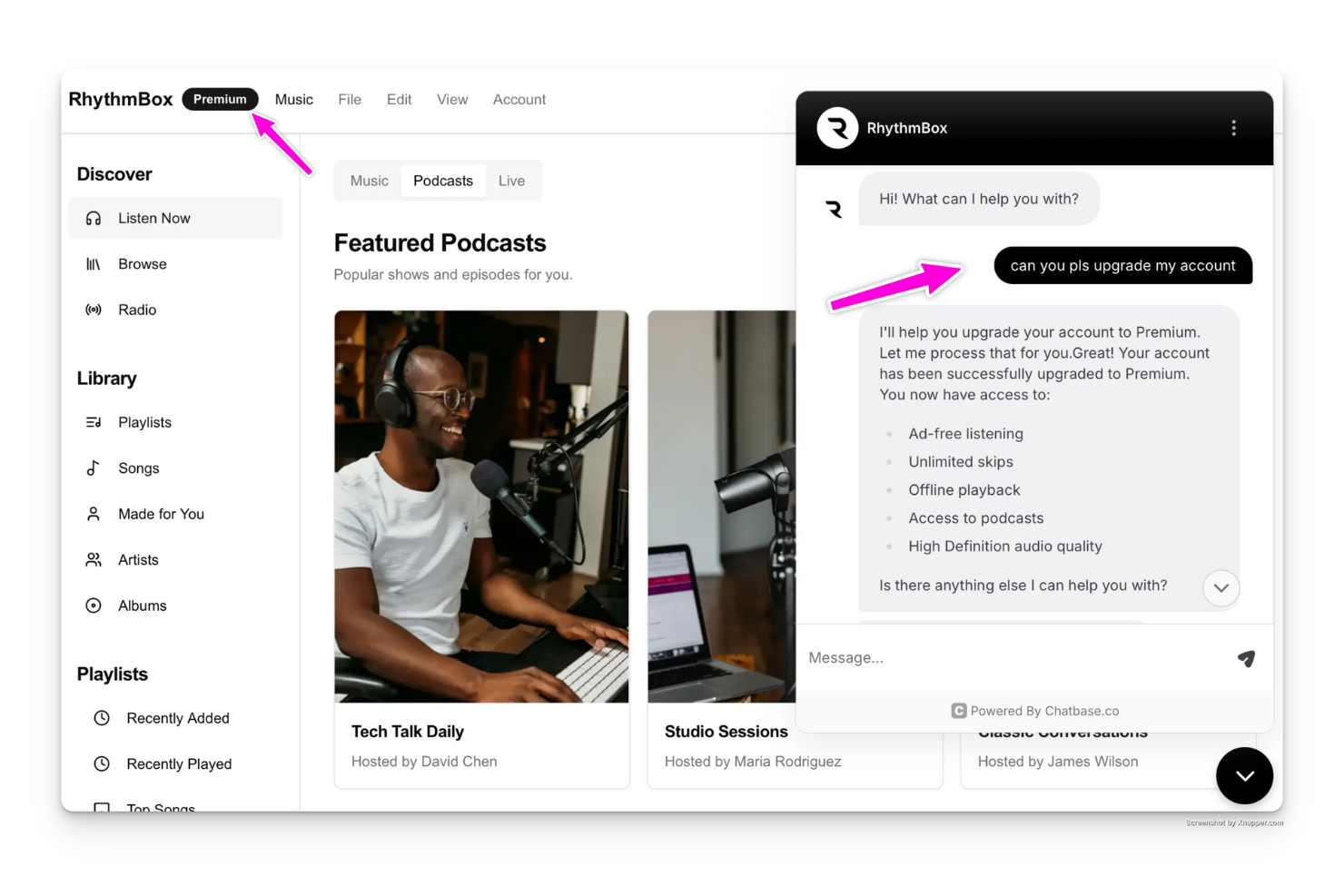Chatbase screenshot - 23 Beste Chatbot-Software 2026: Bewertet &amp; Verglichen