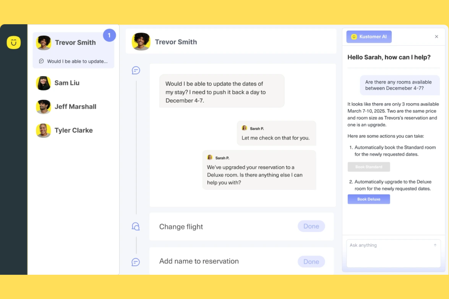 Kustomer screenshot - 15 Plateformes d’Auto-Service Client IA en 2026