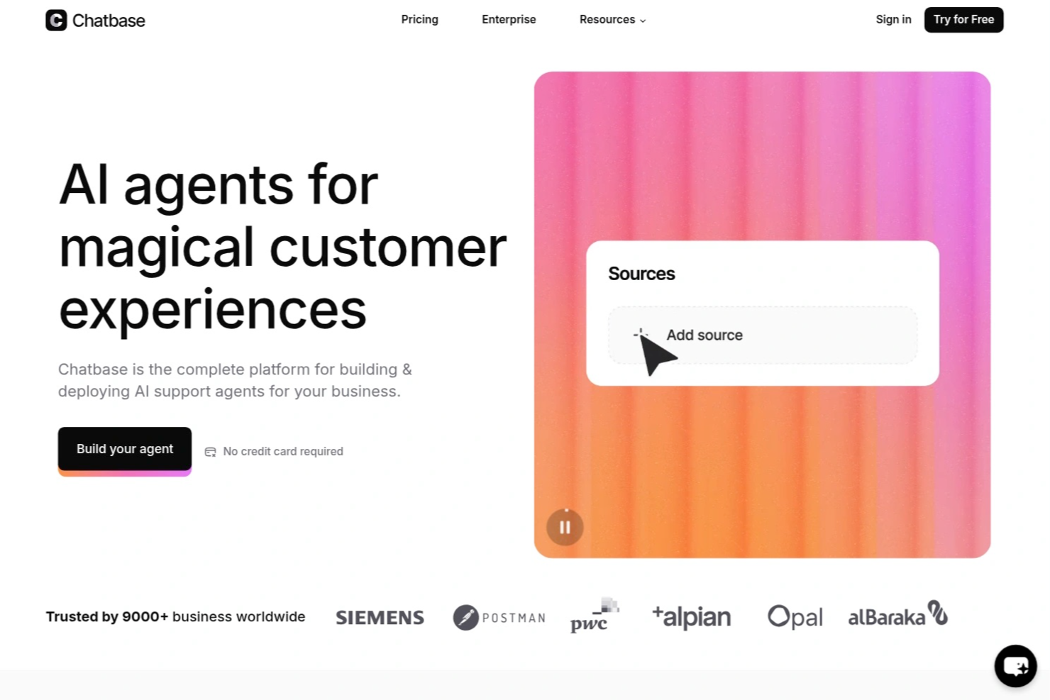 Chatbase screenshot - 11 Beste KI-Tools für Customer Success im Jahr 2026
