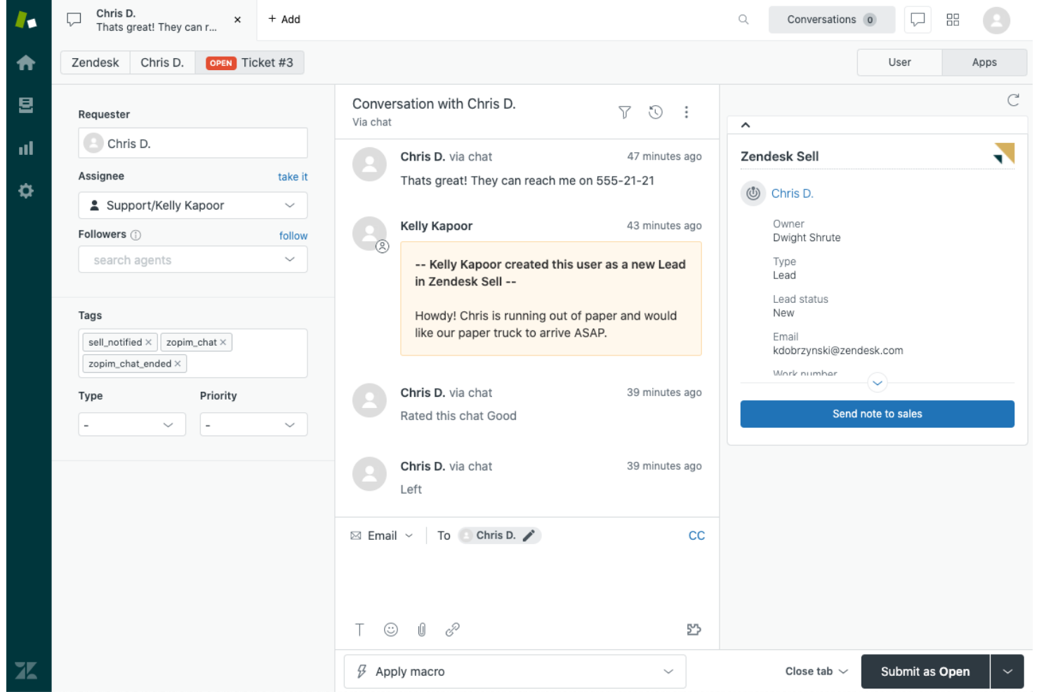Zendesk screenshot - 14 meilleurs concurrents de Freshworks en 2026