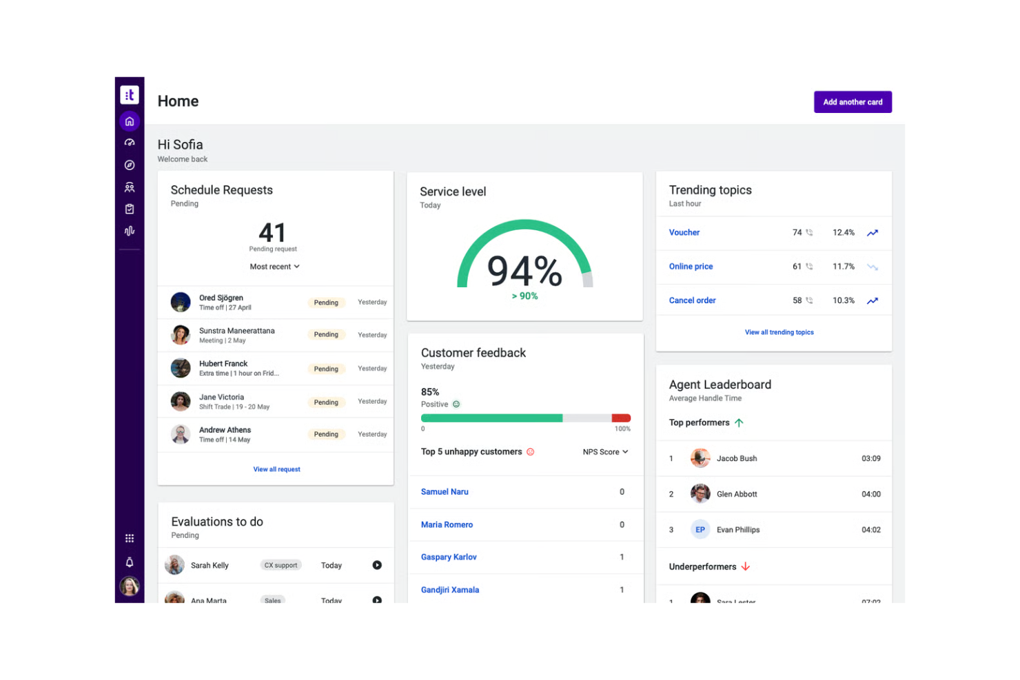 Talkdesk screenshot - 13 beste Ringover-Alternativen im Test 2026