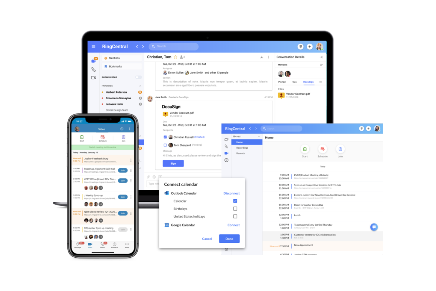 RingCentral screenshot - 13 meilleures alternatives à Ringover évaluées en 2026
