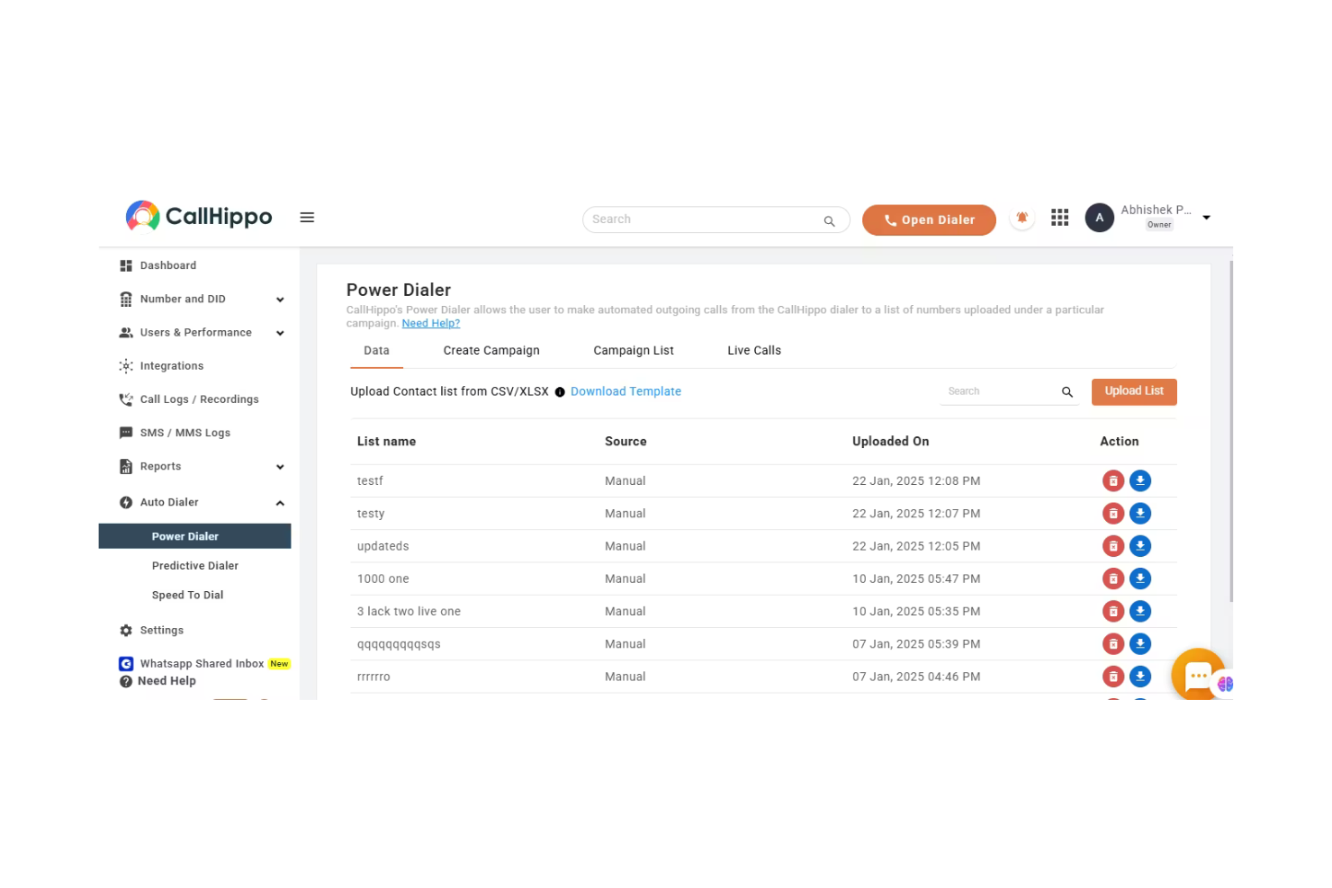 CallHippo screenshot - 13 beste Ringover-Alternativen im Test 2026