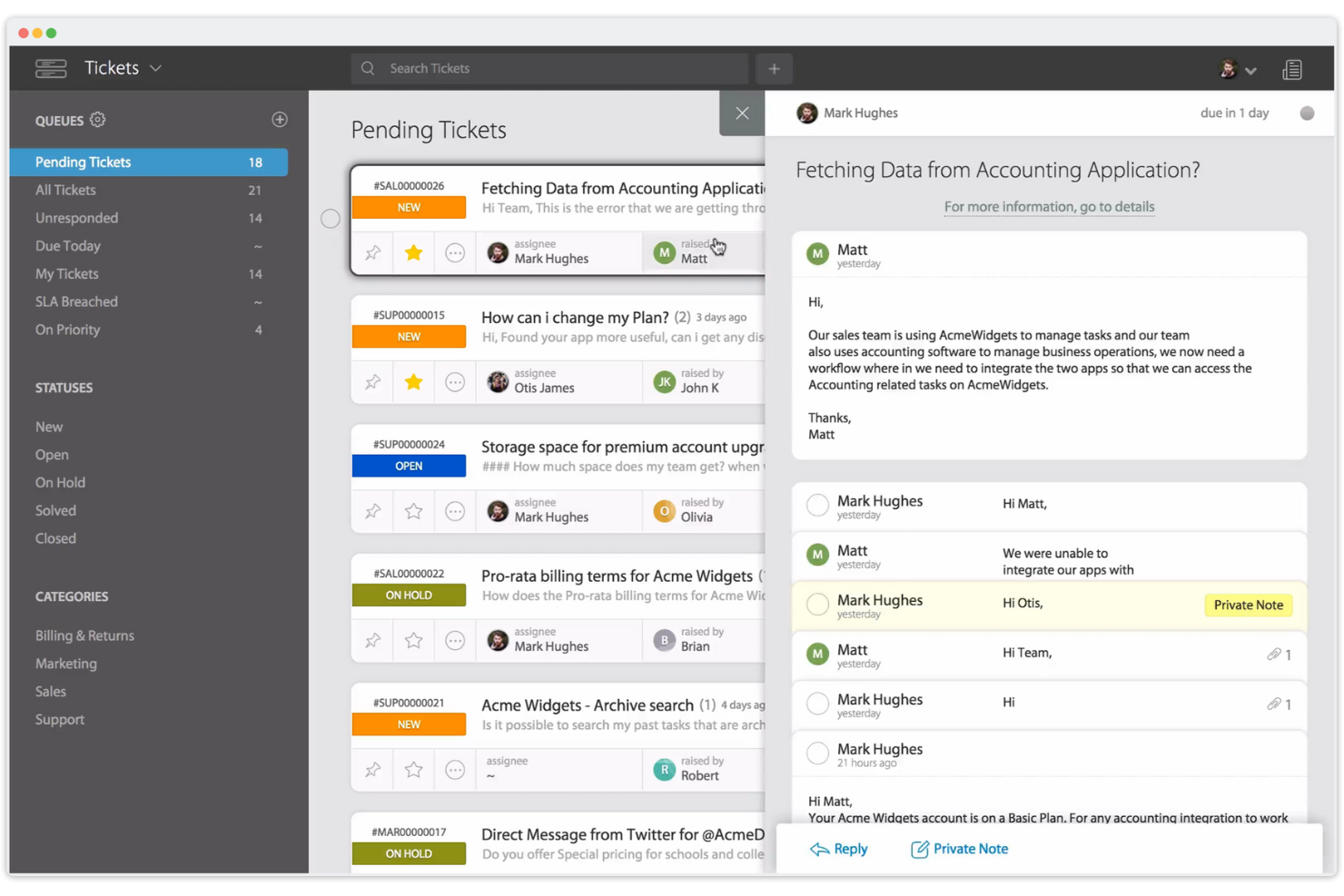HappyFox screenshot - 15 meilleures alternatives à Groove passées en revue en 2026