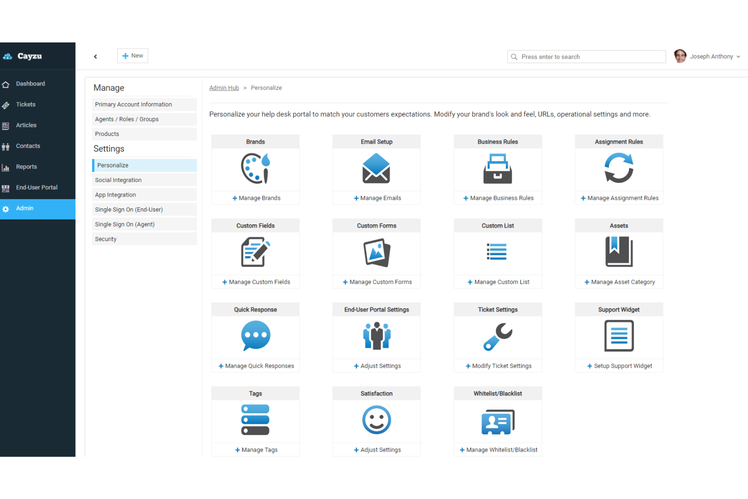 Cayzu screenshot - 15 meilleures alternatives à Groove passées en revue en 2026