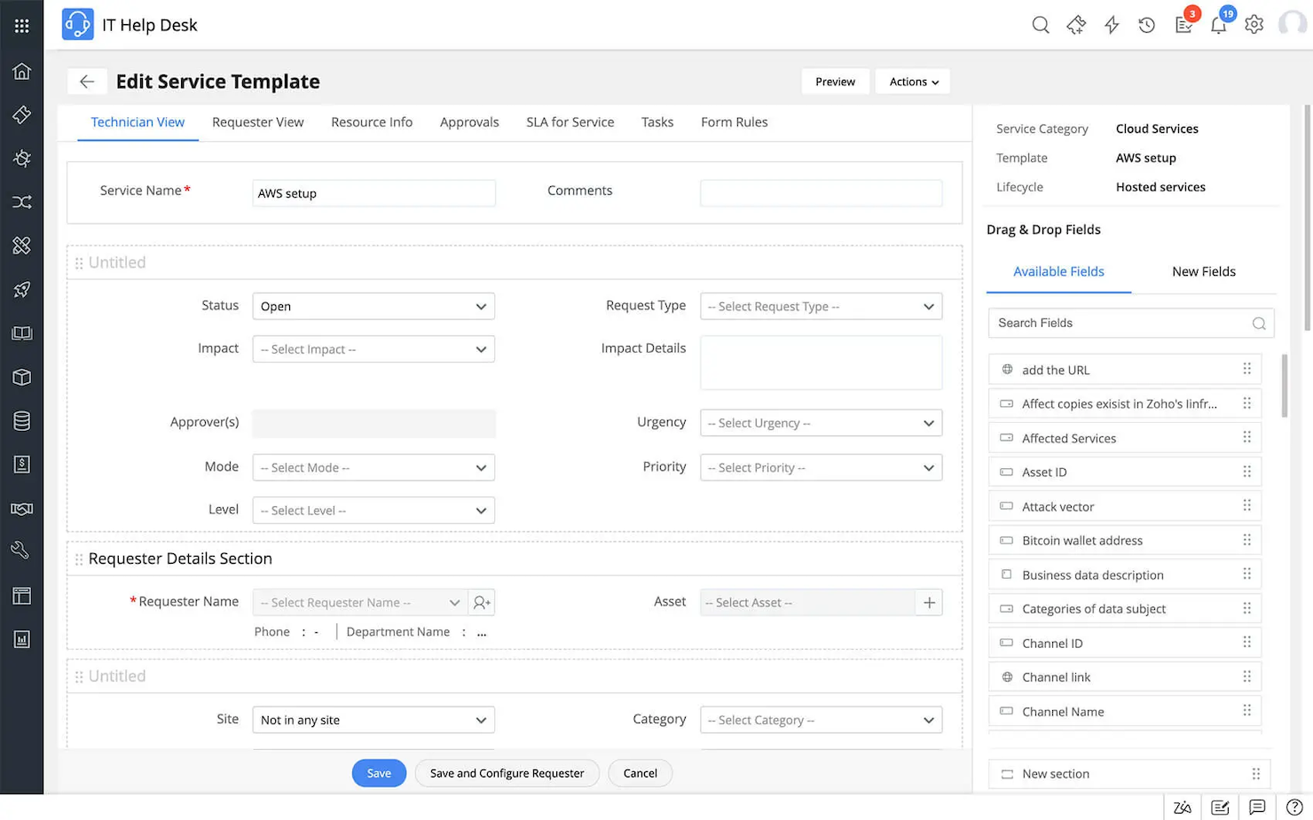 ManageEngine ServiceDesk Plus screenshot - 24 Meilleures alternatives à Zendesk examinées en 2026