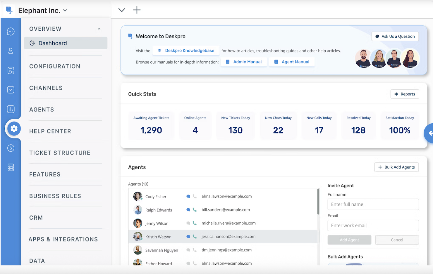 Deskpro screenshot - 24 beste Zendesk-Alternativen im Test 2026