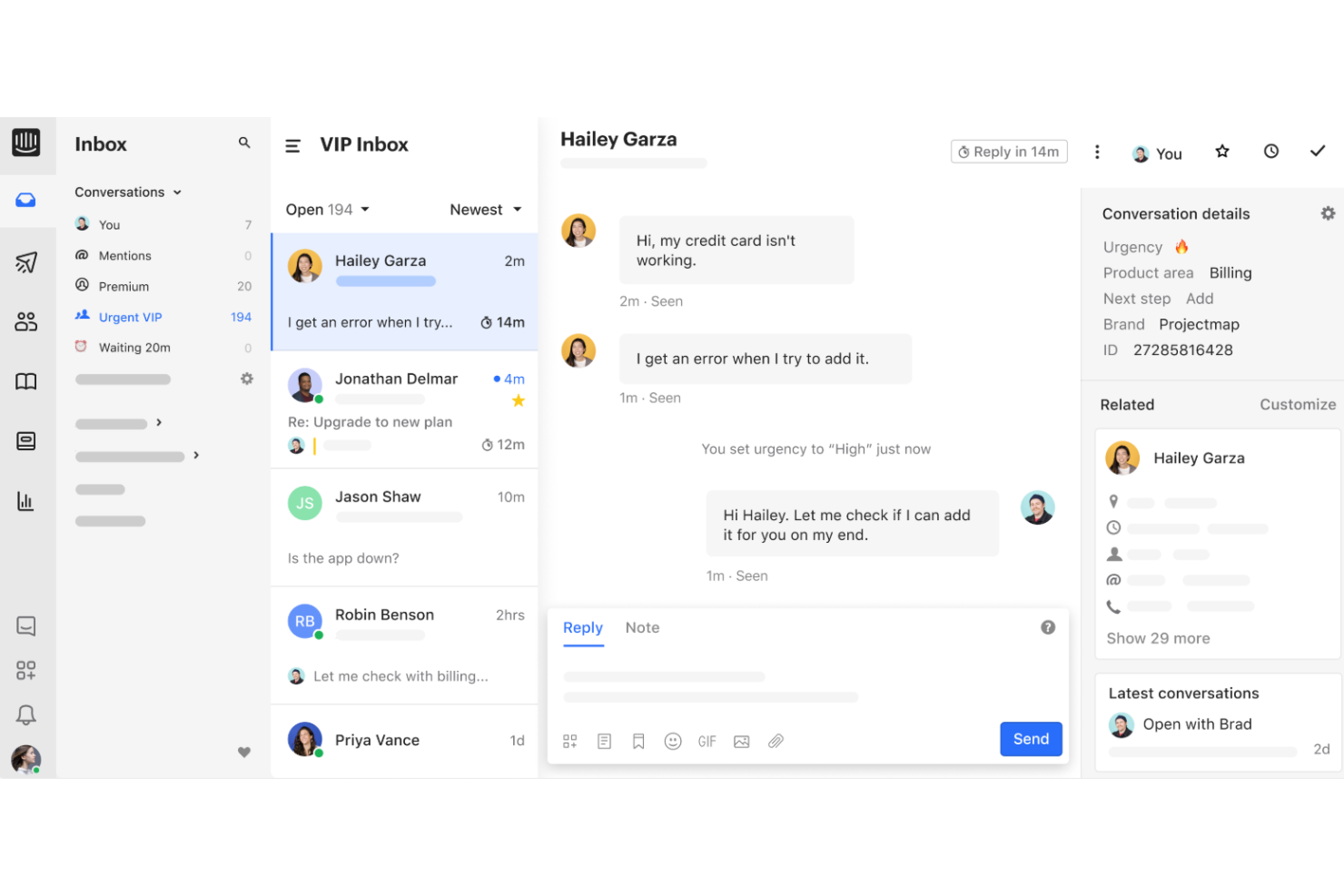 Intercom screenshot - 24 beste Zendesk-Alternativen im Test 2026
