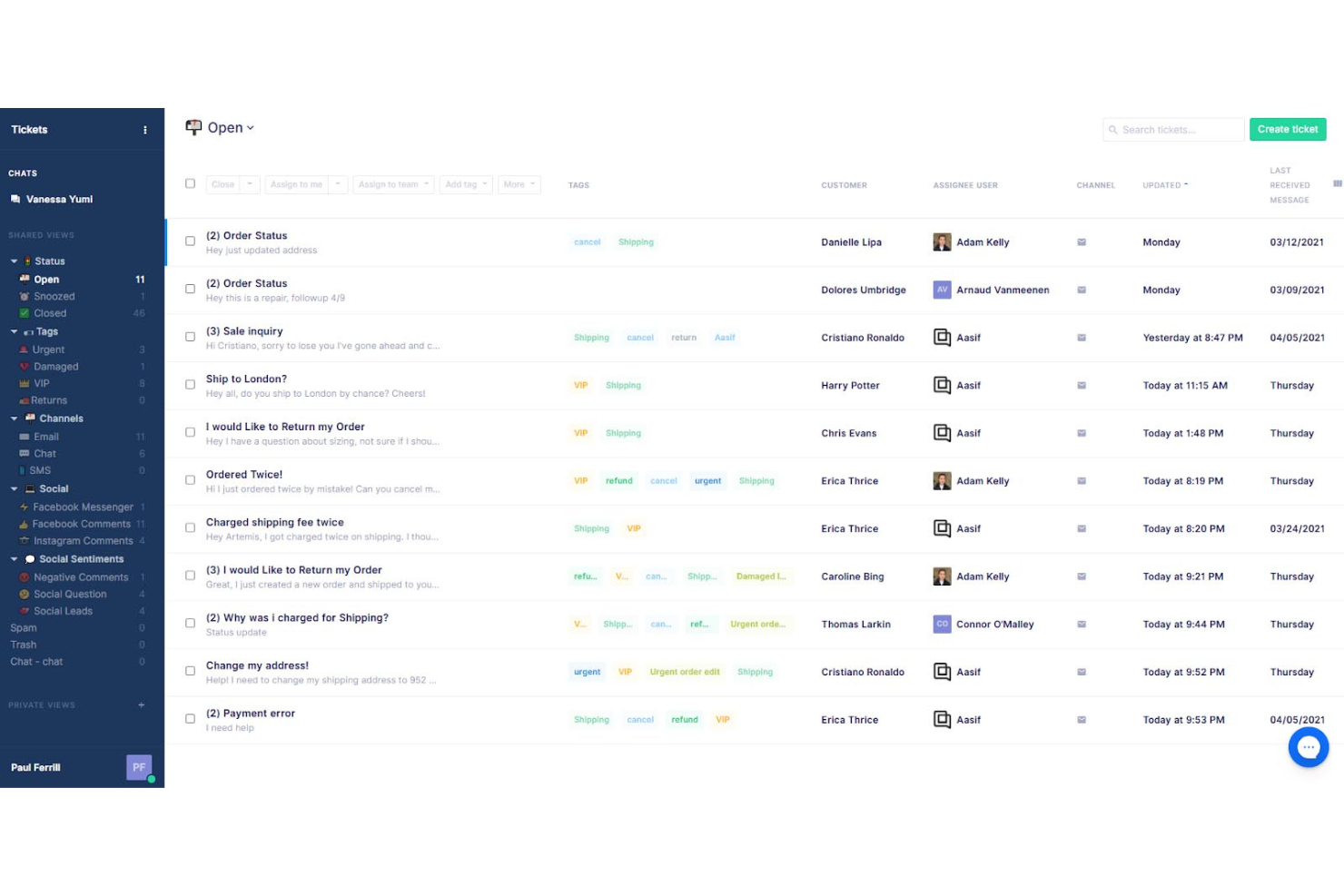 Gorgias screenshot - 24 beste Zendesk-Alternativen im Test 2026