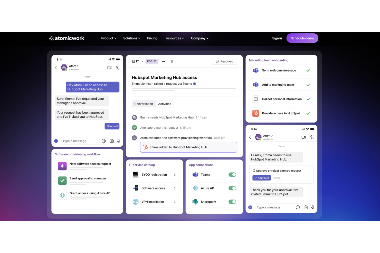 Atomicwork screenshot - 22 meilleures alternatives à ServiceNow examinées en 2026