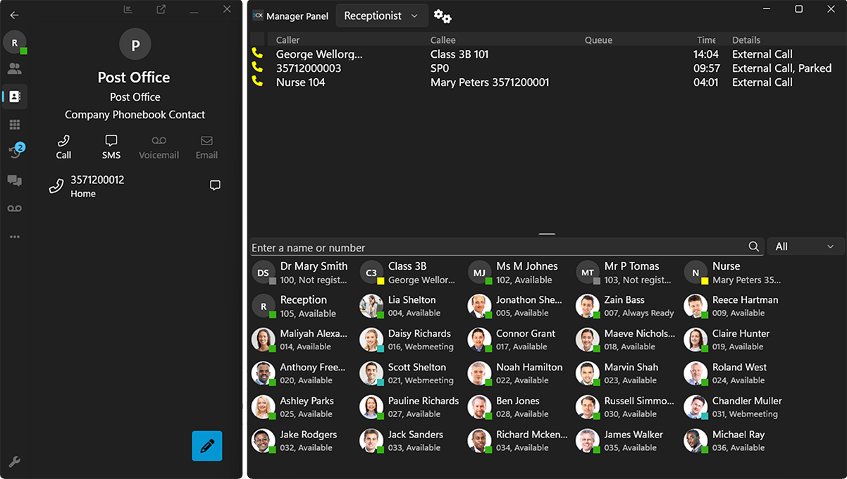 3CX screenshot - Die 10 besten Contact Center Softwarelösungen für kleine Unternehmen 2026