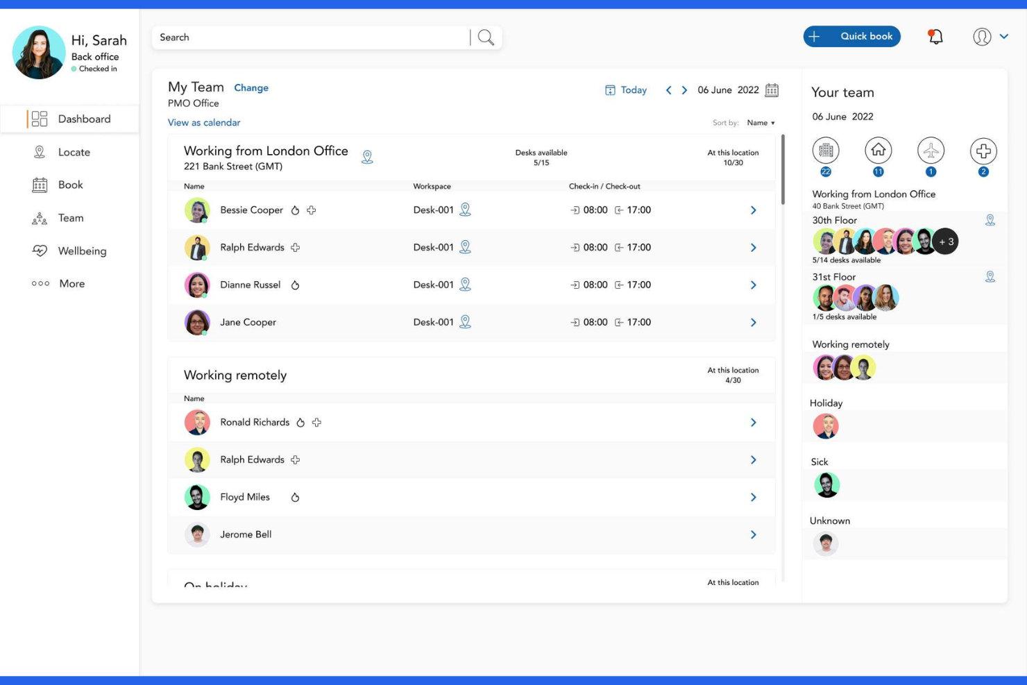 HybridHero screenshot - 14 Meilleurs Logiciels de Réservation de Bureaux Flexibles avec IA en 2026