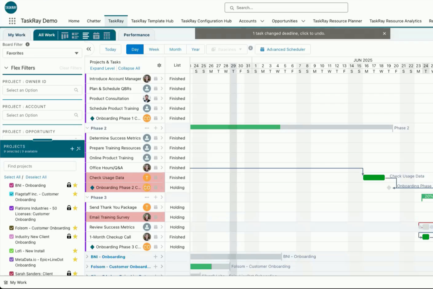 TaskRay screenshot - 14 Beste Customer Interaction Management Software im Test 2026