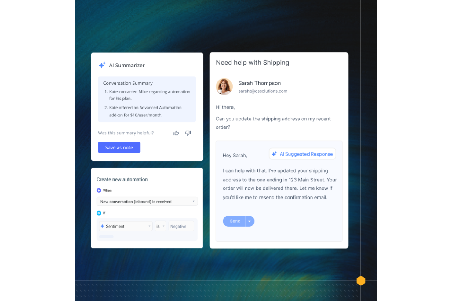 Hiver screenshot - 10 Meilleures Plateformes d’Expérience Client IA en 2026