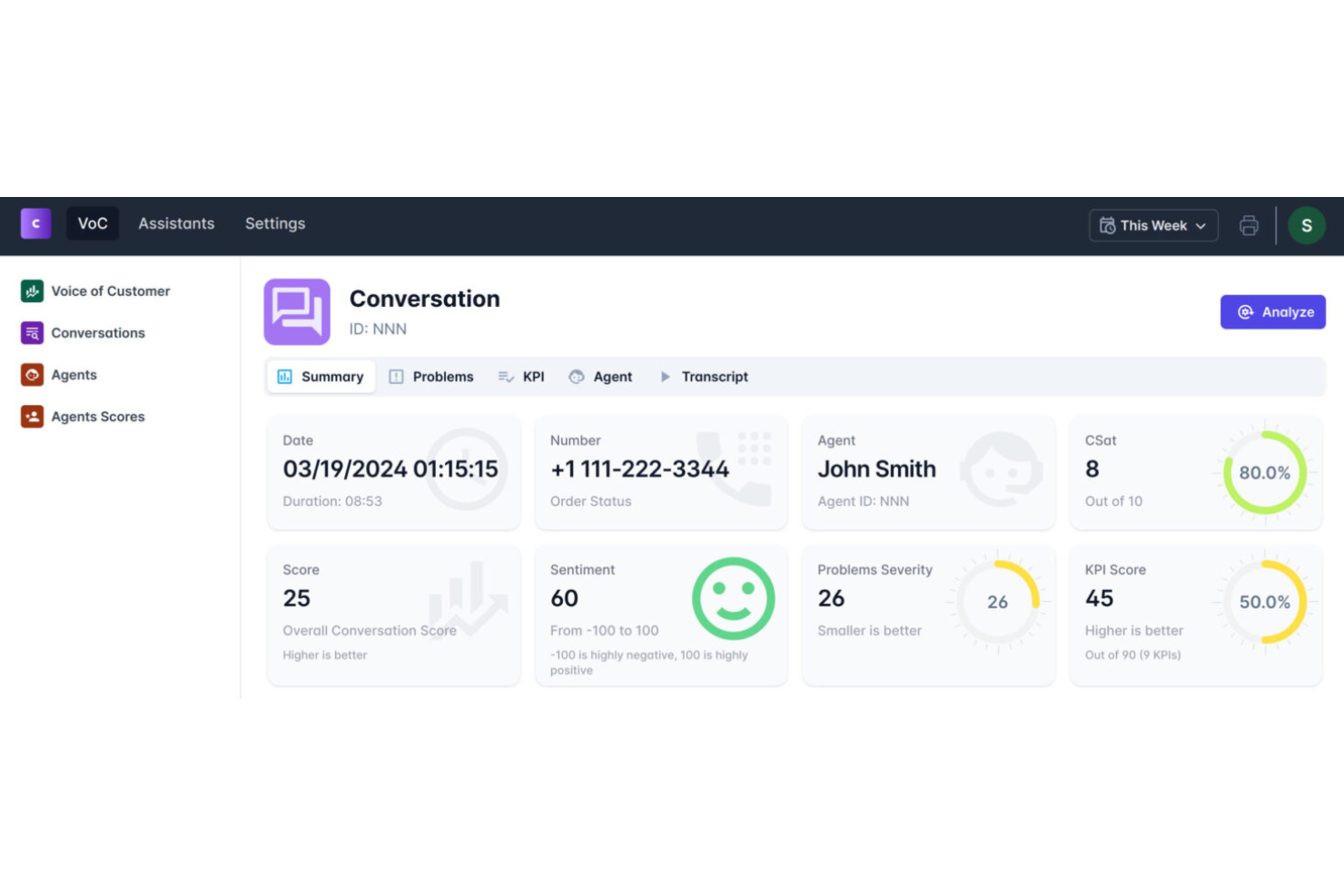 Crescendo screenshot - 10 mejores herramientas de atención al cliente omnicanal para 2026