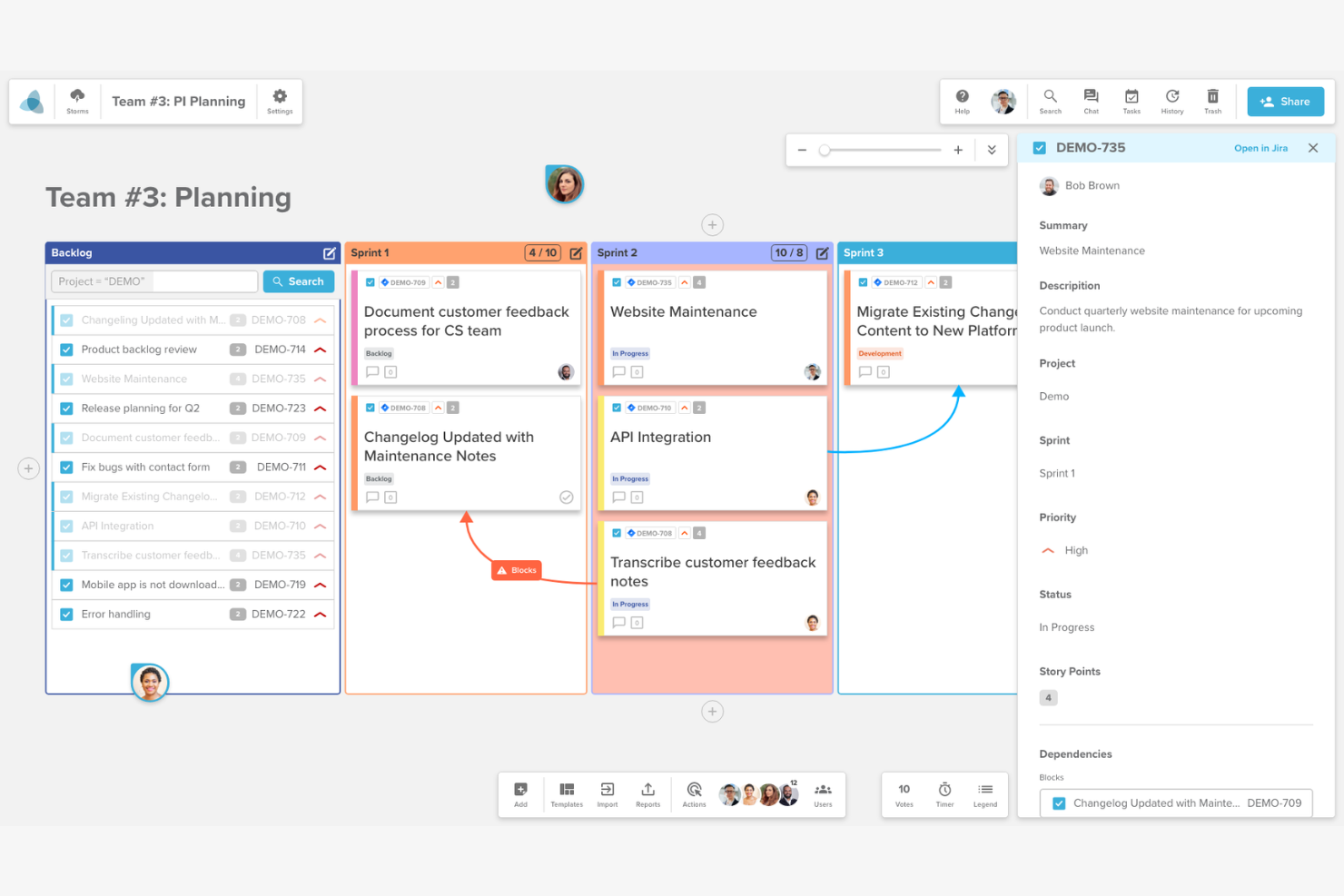 Stormboard screenshot - 10 Miro-Alternativen für 2026: Die besten Tools für Teamzusammenarbeit und Kreativität