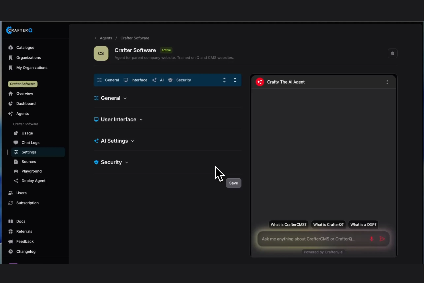 CrafterQ screenshot - 10 Beste KI-Chatbots für den Kundenservice im Jahr 2026