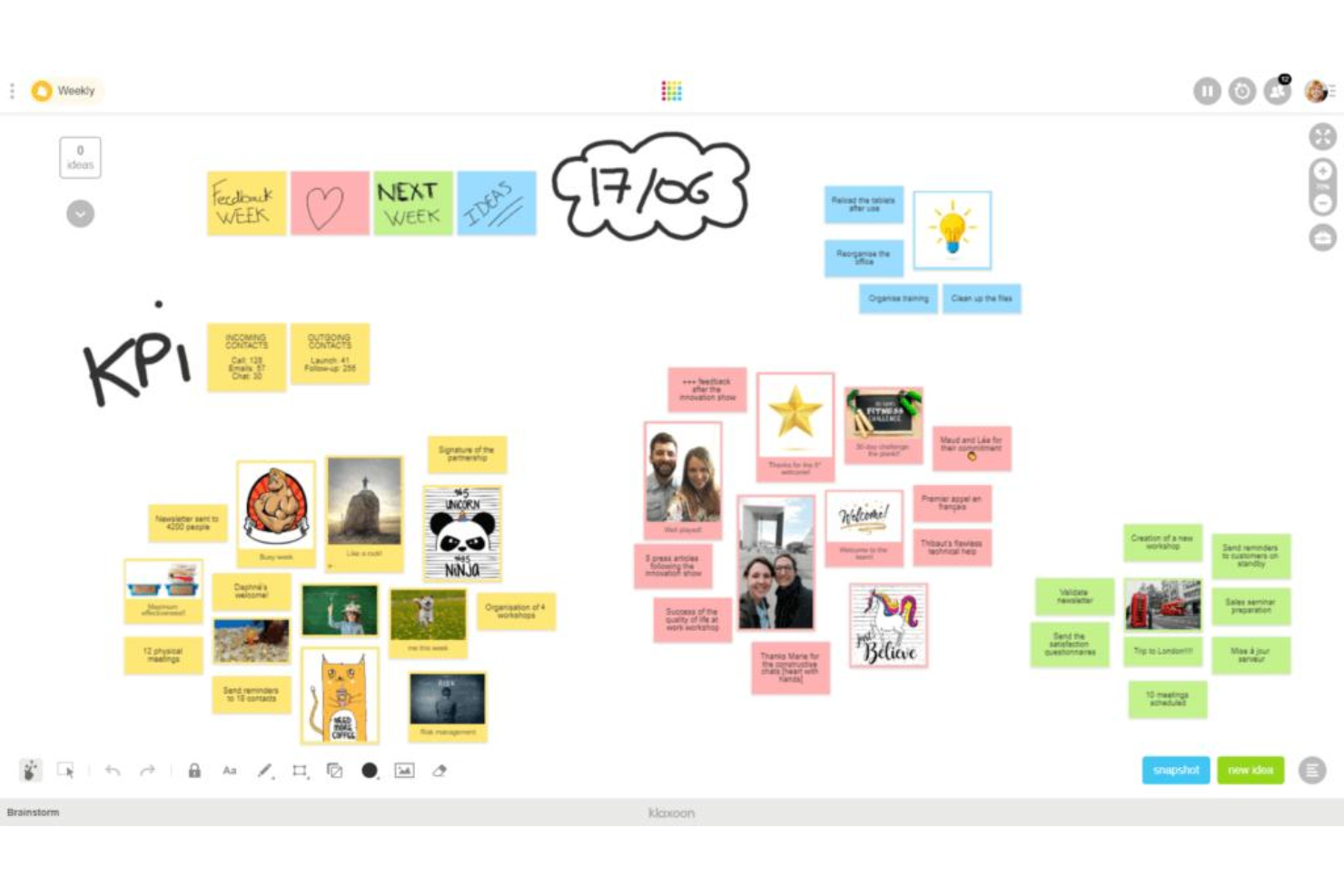 Klaxoon screenshot - 10 meilleures alternatives à Miro en 2026