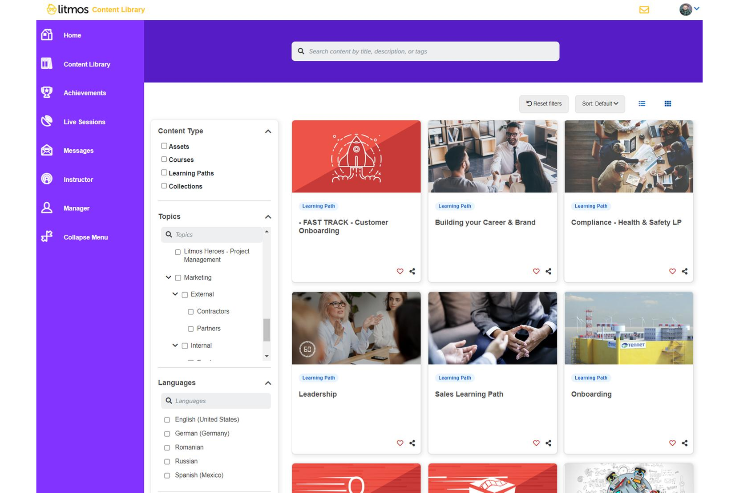 Litmos screenshot - 2 migliori alternative a Docebo nel 2026