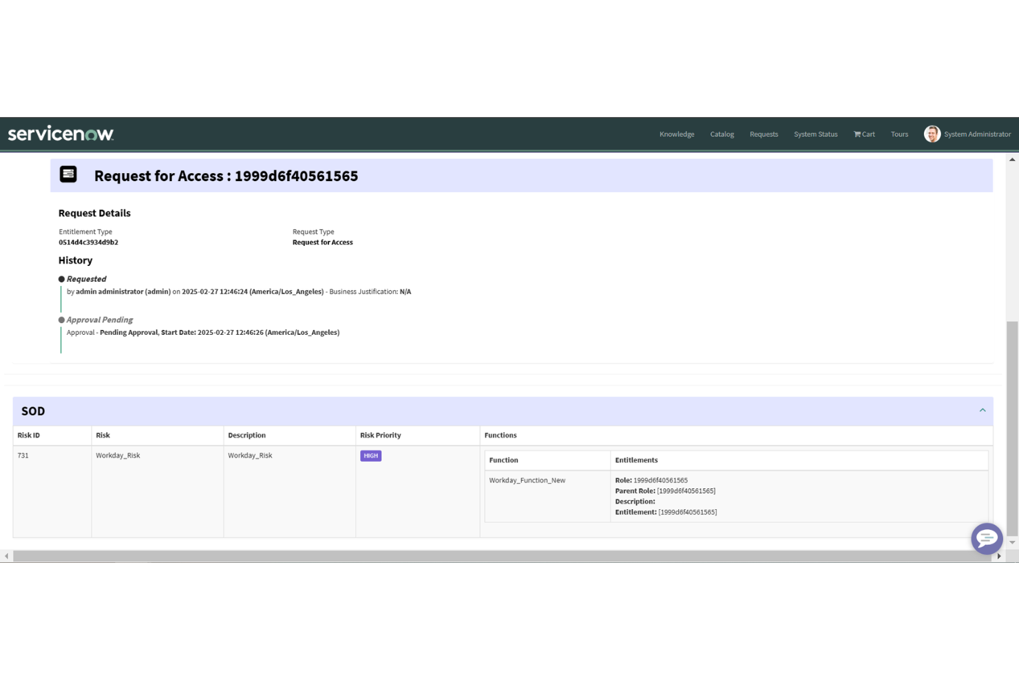 ServiceNow screenshot - 10 migliori alternative a Odoo nel 2026