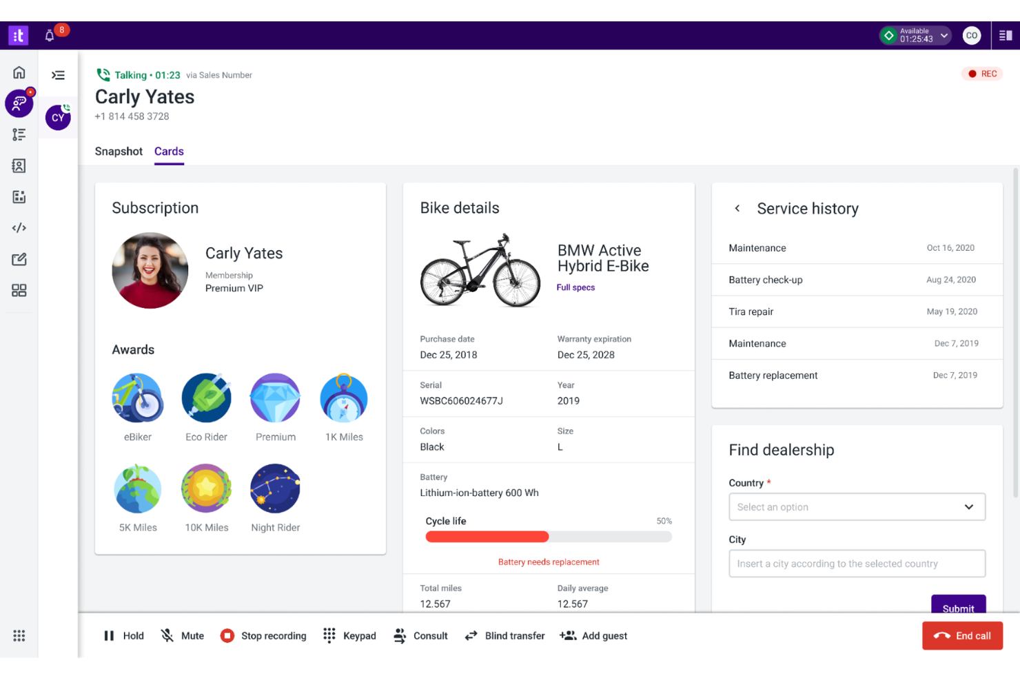 Talkdesk screenshot - 10 migliori soluzioni software per contact center aziendali per piccole imprese nel 2026