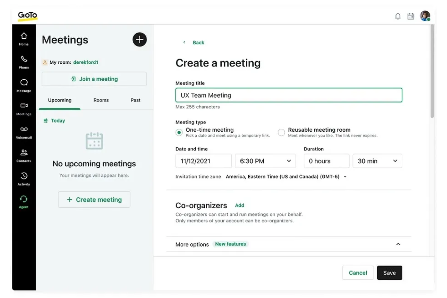 GoTo Connect screenshot - 10 migliori soluzioni software per contact center aziendali per piccole imprese nel 2026